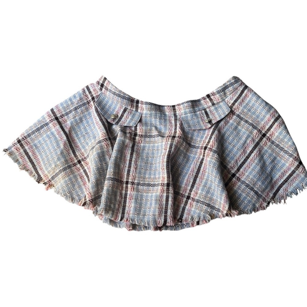 Sugar thrillz tweed mini skirt